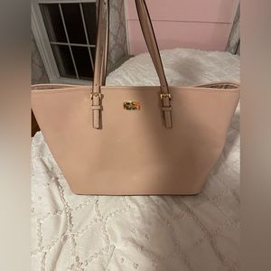 Large pink coach purse